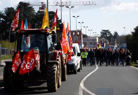 Protestas contra la reforma jubilatoria en Francia. Foto Efe