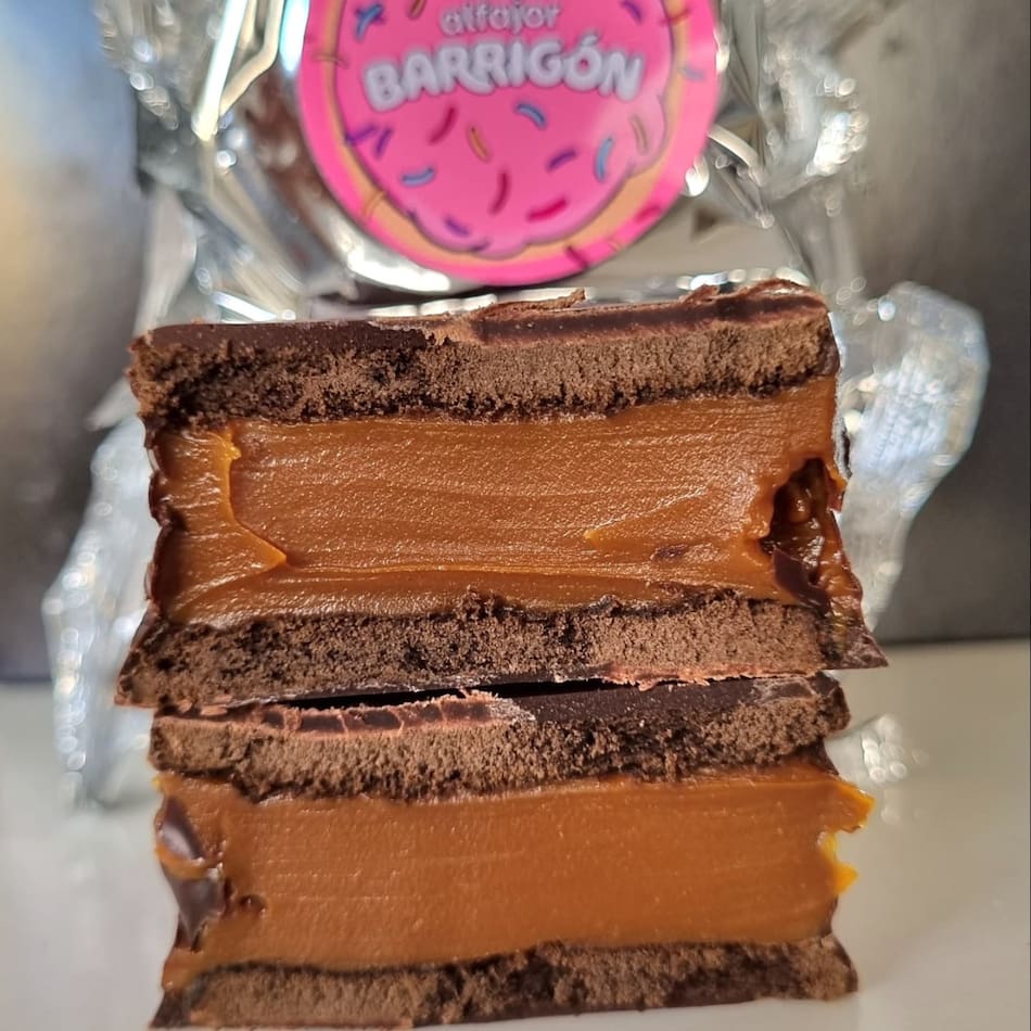 Alfajor Barrigón. Foto: Instagram @probandoalfajores