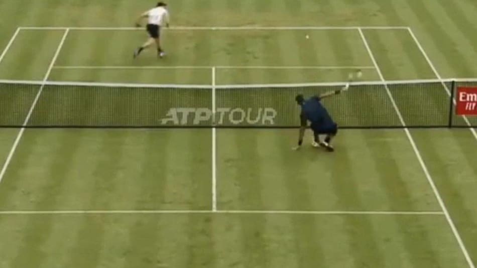 Lesión de rodilla de Del Potro en el torneo de Queens