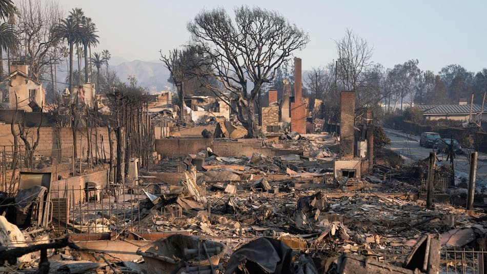 California, devastada tras los intensos incendios. Foto: Reuters
