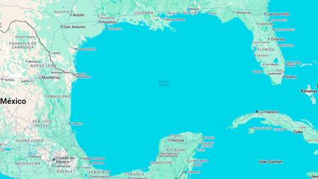 Golfo de México. Foto: Google Maps