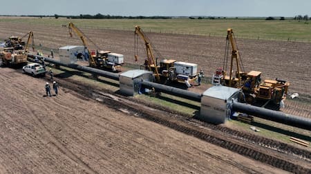 Gasoducto Néstor Kirchner. Foto: NA.