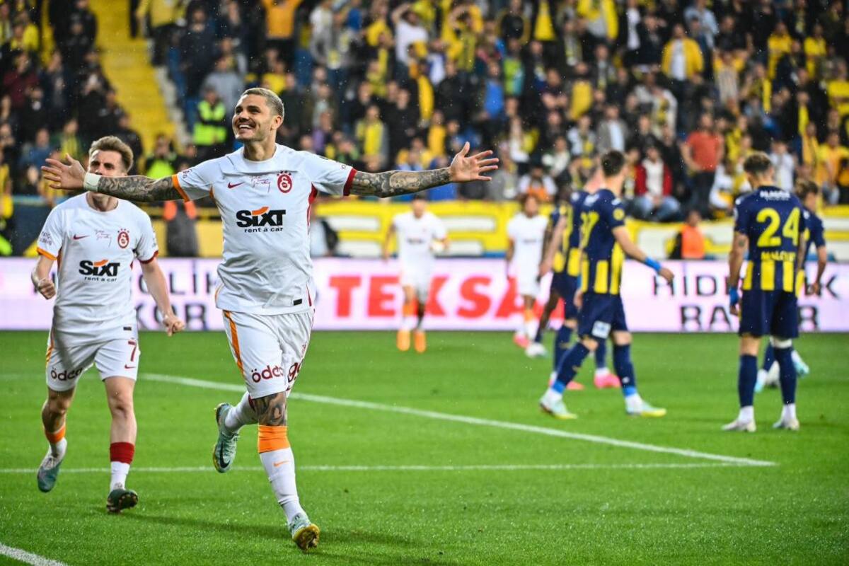 Festejo de Mauro Icardi en el Galatasaray. Foto: @GalatasaraySK.