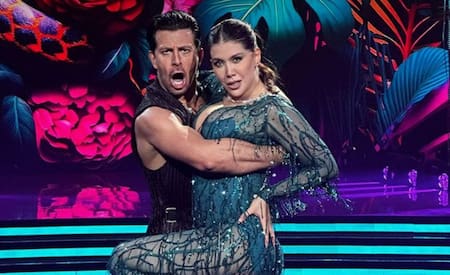 Wanda Nara junto a su bailarín. Foto: NA.