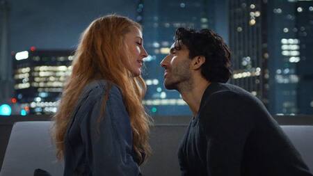 Blake Lively y Justin Baldoni en el set de It end with Us. Foto: Sony