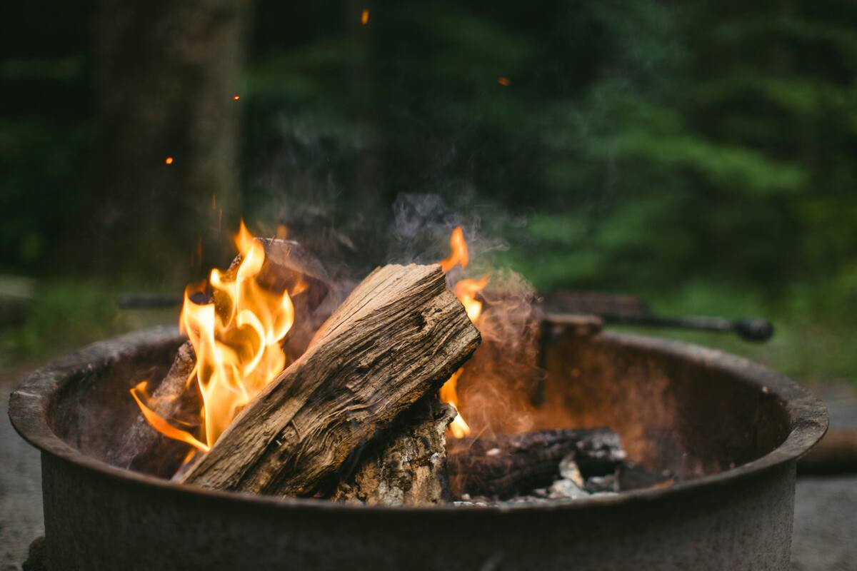 Fogata, fuego. Foto: Unsplash.