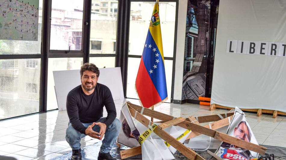 Daniel Ceballos, candidato presidencial de Venezuela. Foto: X @elgochoceballos.