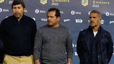 Raúl Cascini, Jorge Bermúdez y Marcelo Delgado. Foto: NA.