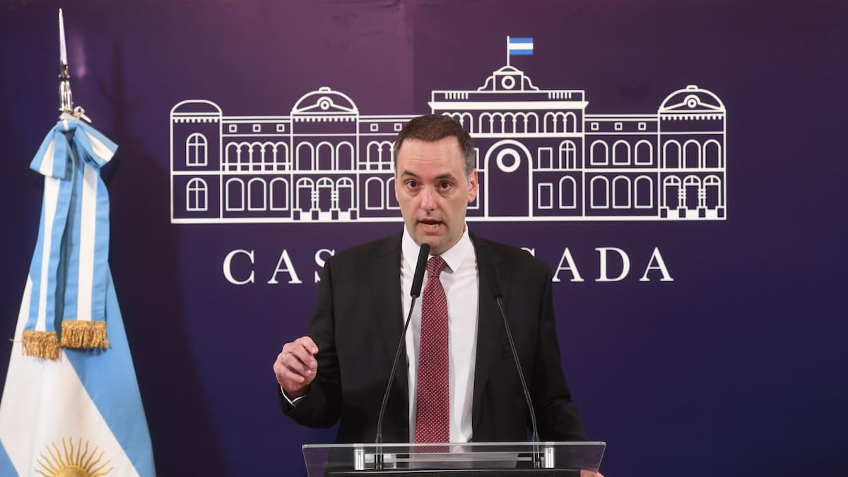 Manuel Adorni, vocero presidencial. Foto: Télam