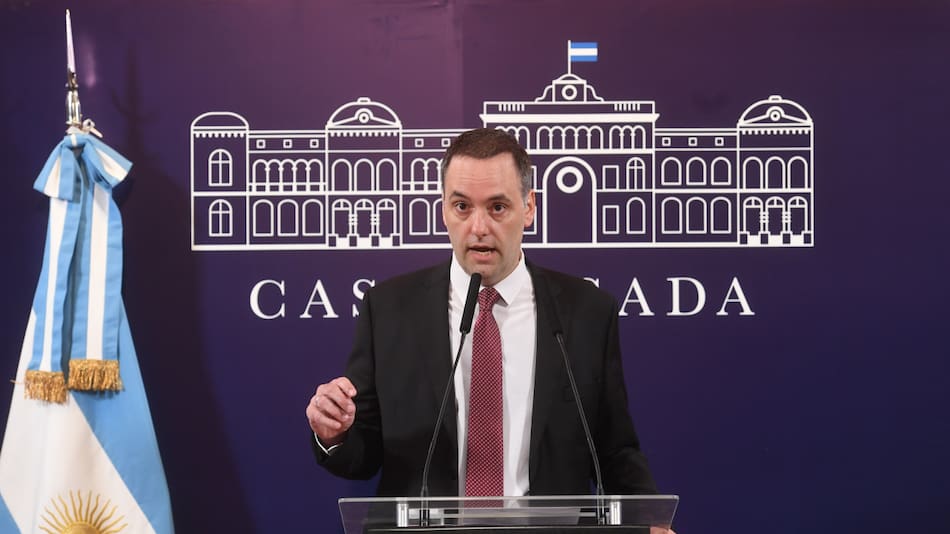 Manuel Adorni, vocero presidencial. Foto: Télam