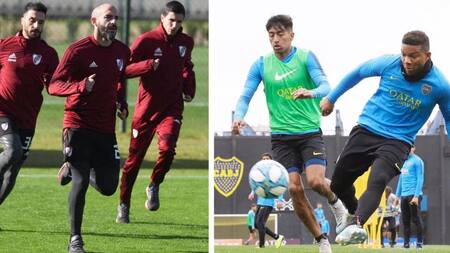 River vs Boca, entrenamiento, fotos NA