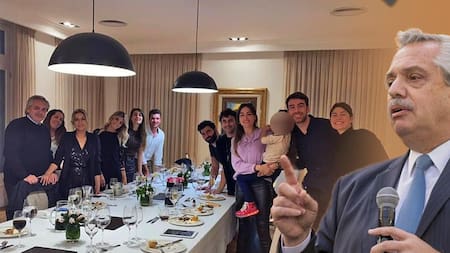 Fiesta de cumpleaños en Olivos, Alberto Fernández