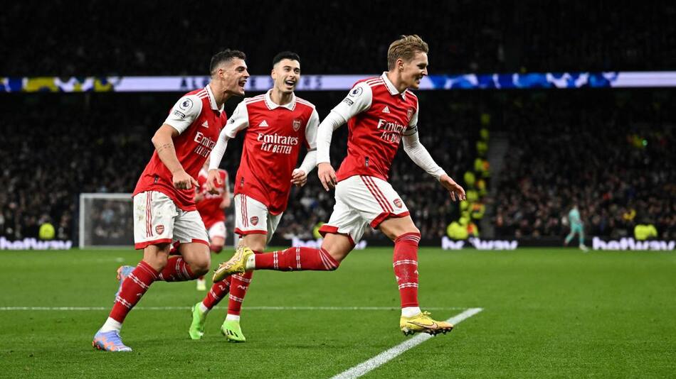 Tottenham-Arsenal; Odegaard. Foto: Reuters.