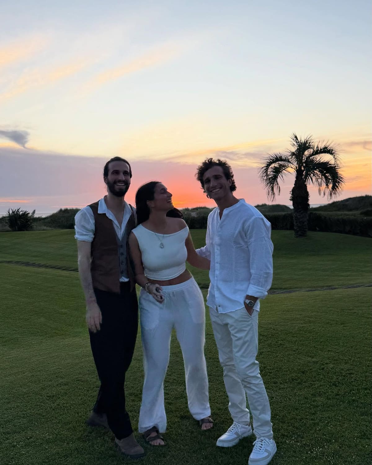 Los hermanos Franco, Valentín y Azul Yankelevich.