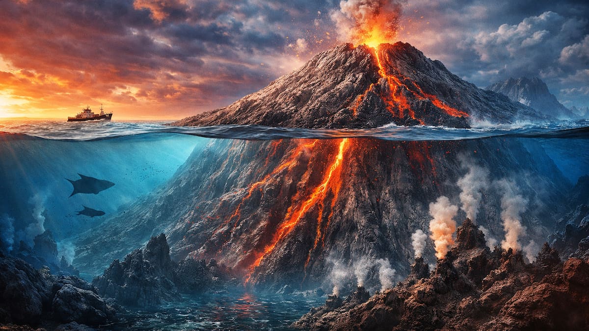 Ni el Everest ni el Etna: así es el supervolcán de 4.000 metros oculto en el fondo del Océano Pacífico