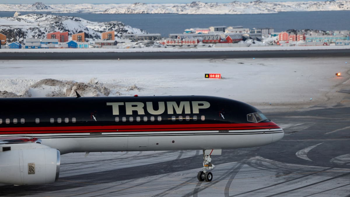 Visita de Donald Trump Jr a Groenlandia. Foto: REUTERS.