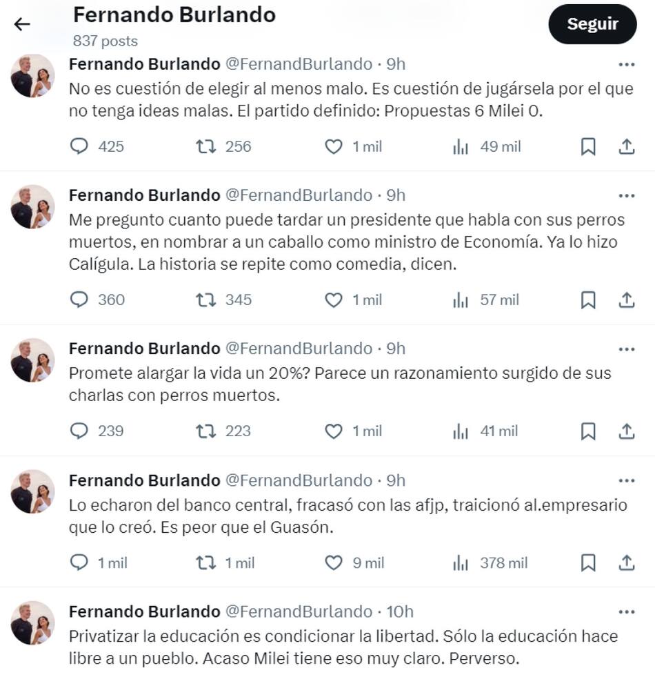 Las reacciones de los famosos al debate. Foto: X.