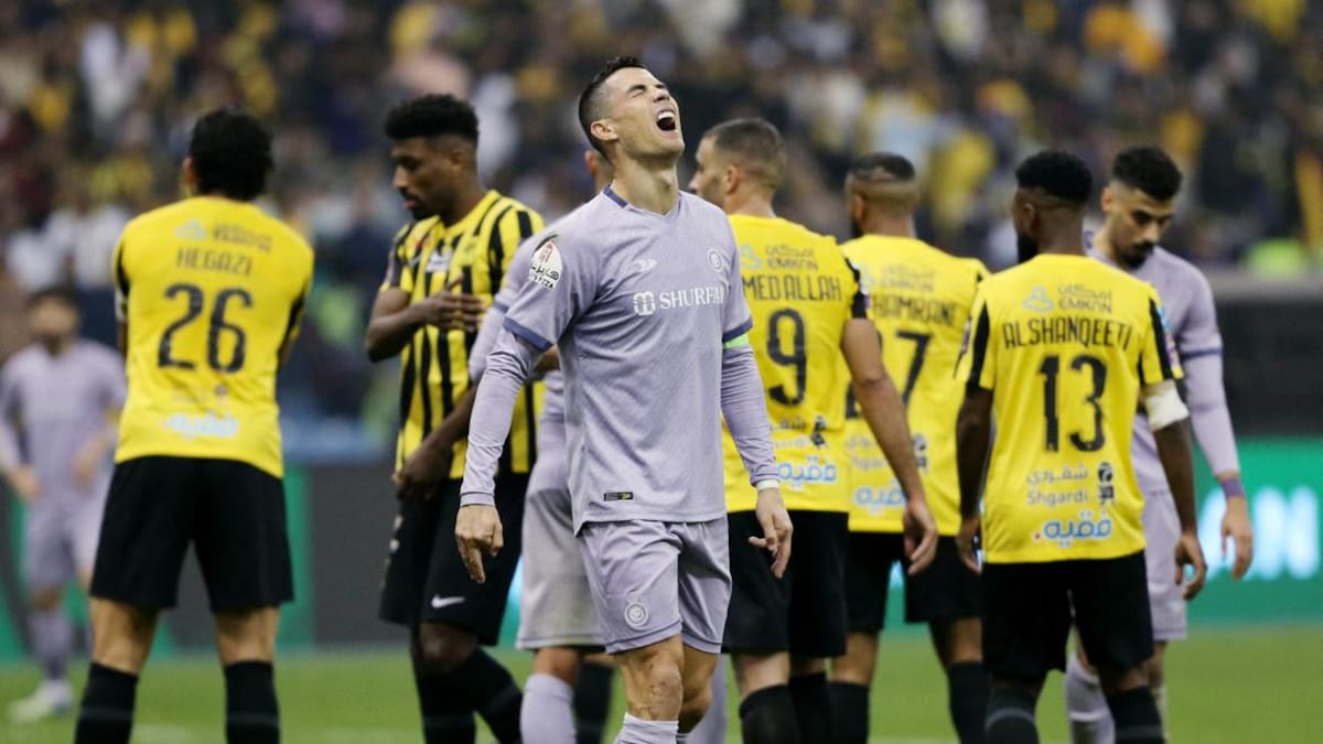 Cristiano Ronaldo vs. Al-Ittihad. Foto: Reuters.