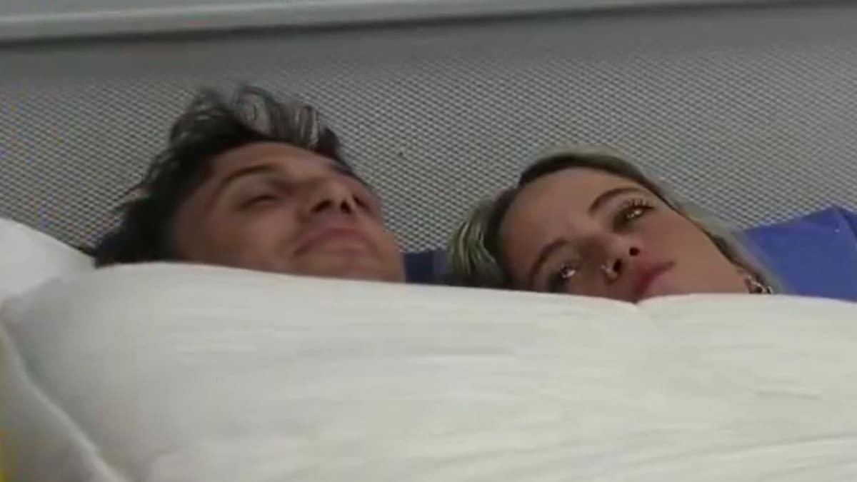 Bautista y Denisse. Foto: captura Telefe.