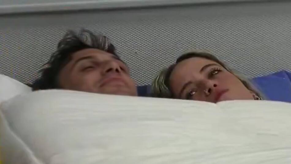 Bautista y Denisse. Foto: captura Telefe.