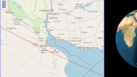 El cohete chino pasó cerca de la Ciudad de Buenos Aires