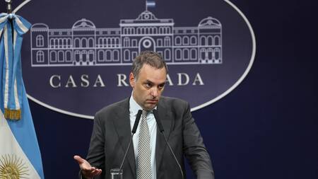 Manuel Adorni, vocero de la presidencia. Foto: NA.