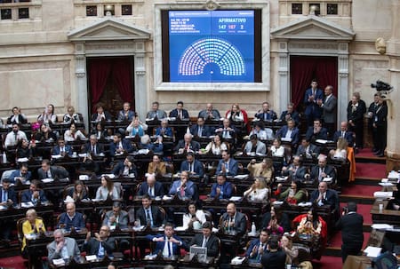 La Cámara de Diputados aprobó la Ley Bases y el paquete fiscal. Foto: NA.