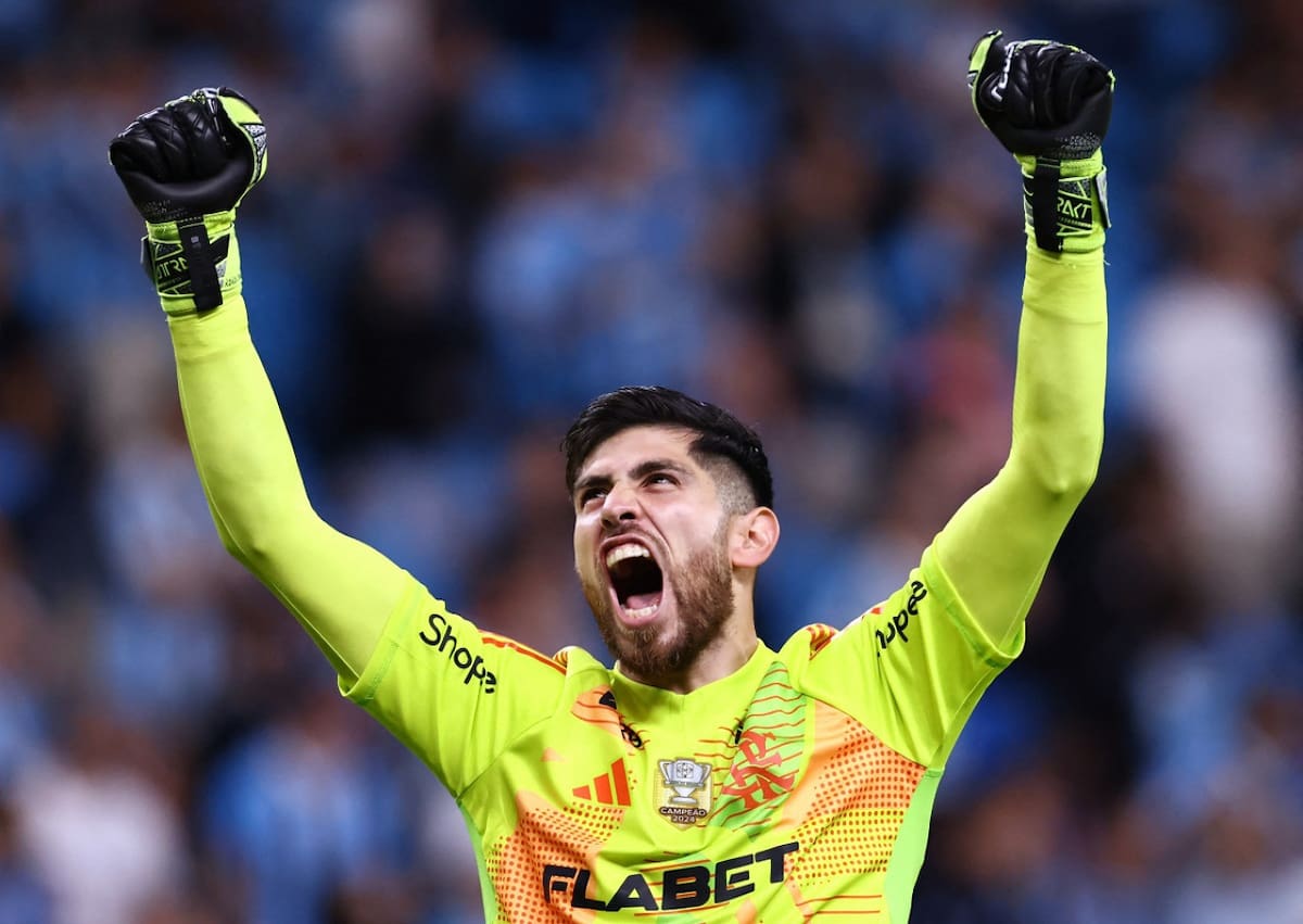 Agustín Rossi, arquero de Flamengo. Foto: Reuters (Diego Vara)