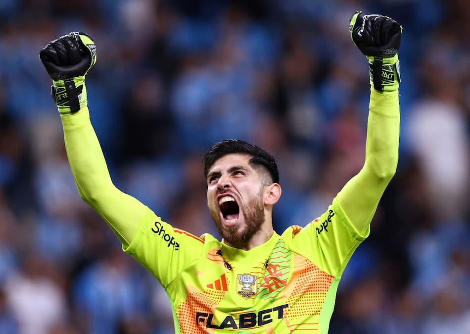 Agustín Rossi, arquero de Flamengo. Foto: Reuters (Diego Vara)