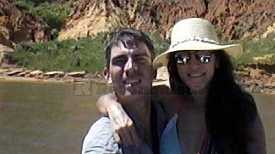 Macarena Ardit y su pareja