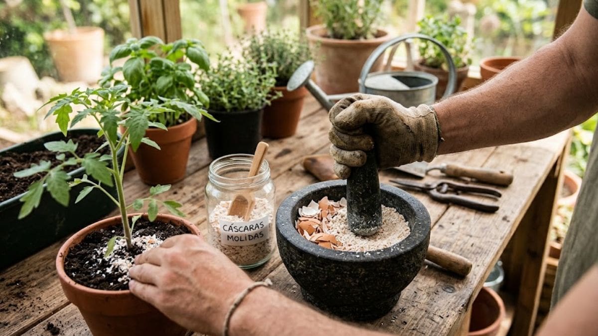 Poner cáscaras de huevo trituradas dentro de las macetas: para qué sirve y por qué recomiendan hacerlo los jardineros.