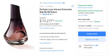 Perfumes nacionales que son dupes de importados. Foto Mercado Libre