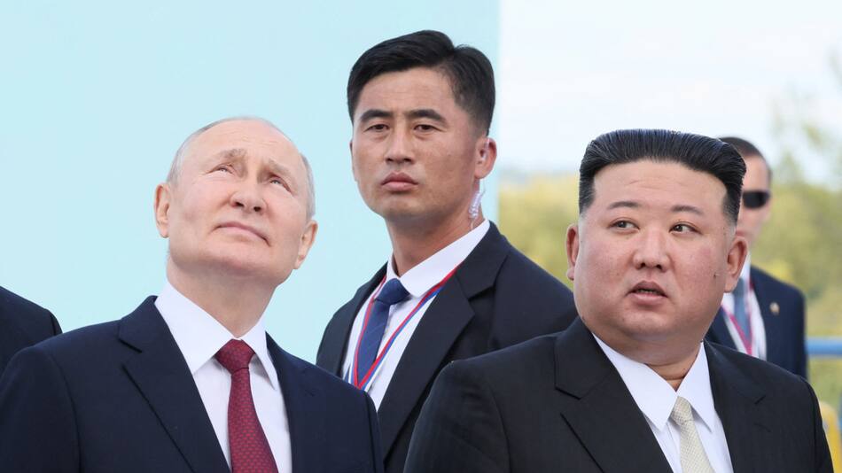 Kim Jong-Un y Vladimir Putin. Foto: Reuters.