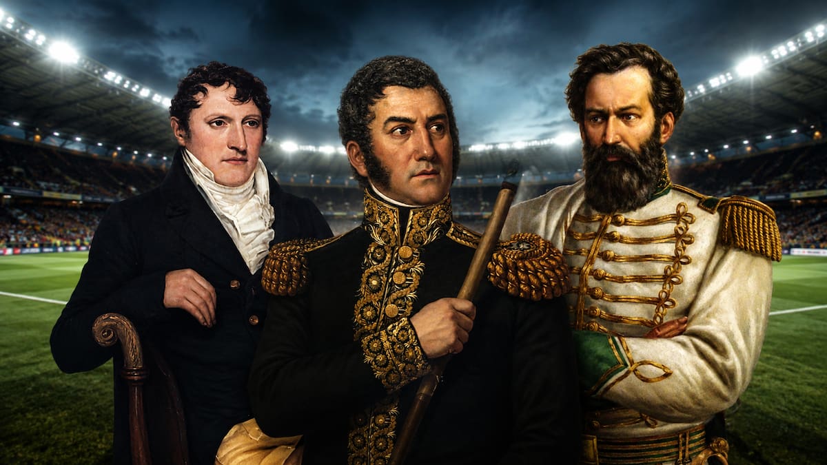 Próceres y fútbol: los nombres de la Independencia que todavía se gritan en las canchas argentinas