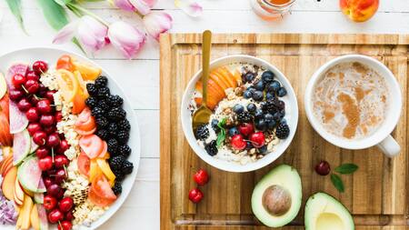 Desayuno saludable con avena.