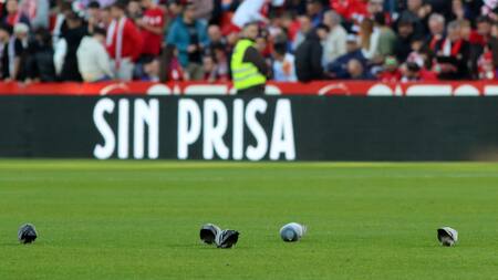 Un hincha murió en el partido entre Granada CF y Athletic Bilbao. Foto: EFE.