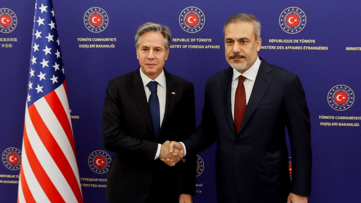Antony Blinken en Turquía. Foto: Reuters.