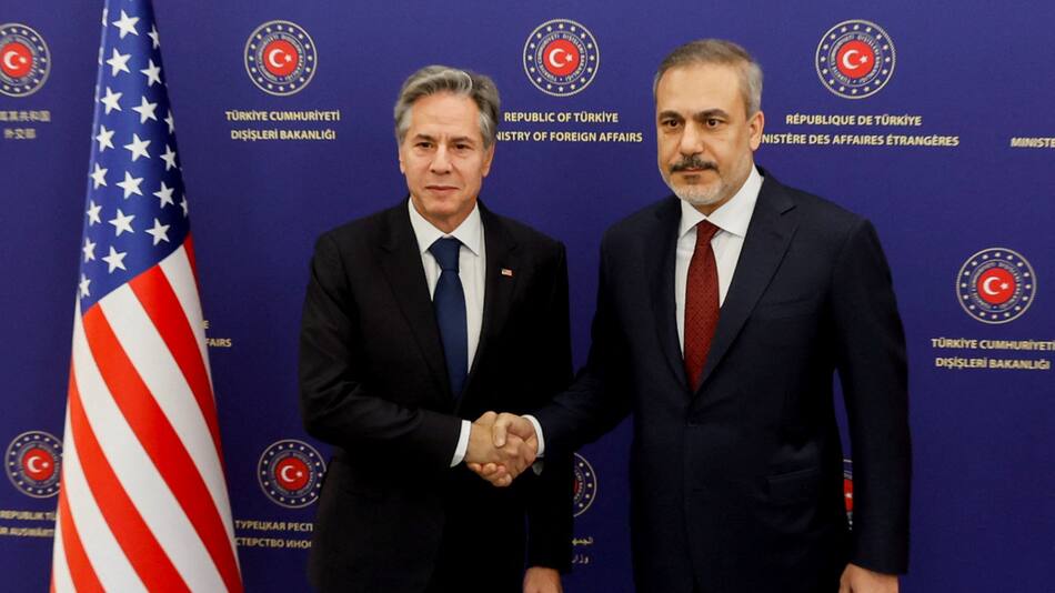 Antony Blinken en Turquía. Foto: Reuters.