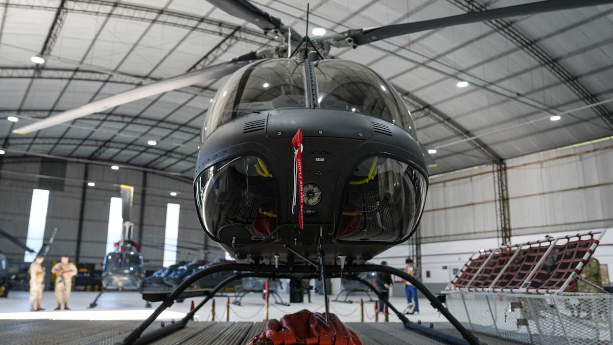 Helicóptero Bell 407GXi presentado por el Ejército Argentino.