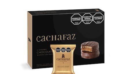 Alfajor Cachafaz de Chocolate Negro.
