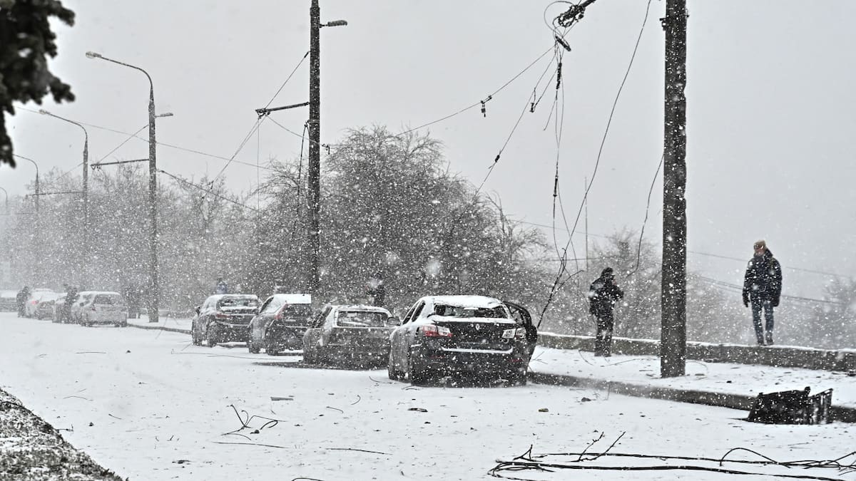 Apagón en Ucrania. Foto: Reuters.