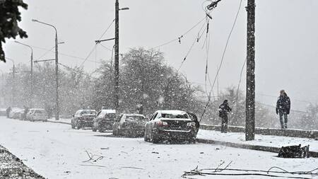 Apagón en Ucrania. Foto: Reuters.