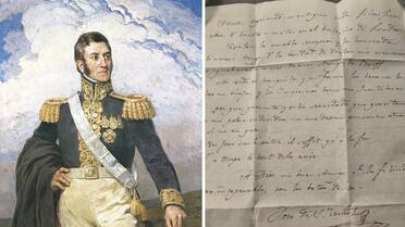 Encuentran una carta de San Martín 200 años después: revela una faceta desconocida del prócer en el exilio