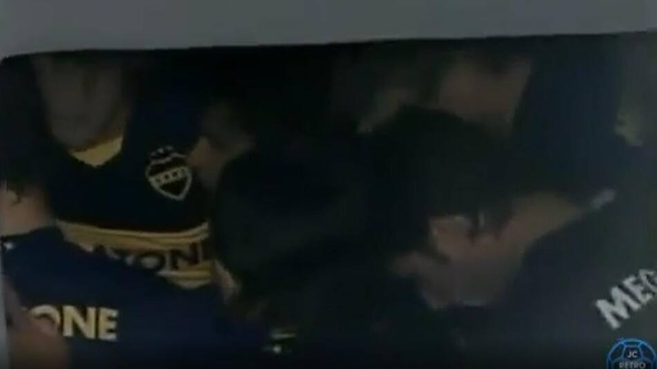 La polémica arenga de Hugo Ibarra. Foto: captura de video.