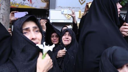 Funeral de Ebrahim Raisí en Irán. Foto: EFE.