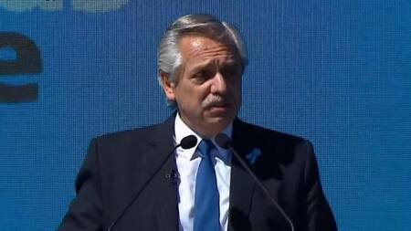 Alberto Fernández en acto por los 40 años de Malvinas