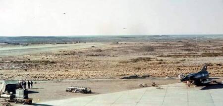 Base Aérea de San Julián en 1982. Foto: Facebook Malvinas en la mira