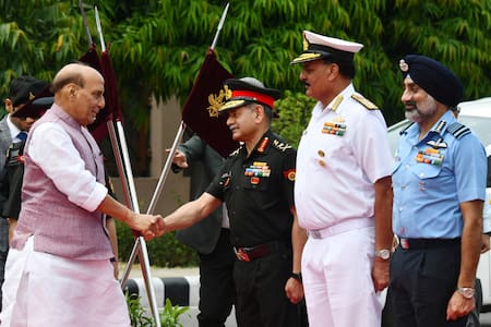 El ministro de Defensa indio, Rajnath Singh. Foto: Reuters/Stringer.