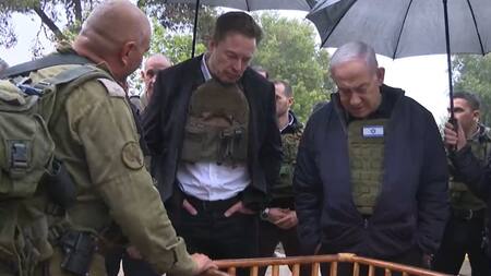 Elon Musk visitó Israel. Foto: captura de video.