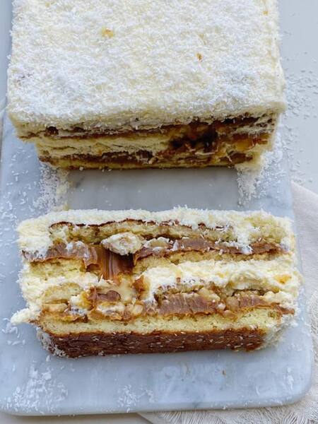 Torta Balcarce. Foto X @esteficolombo